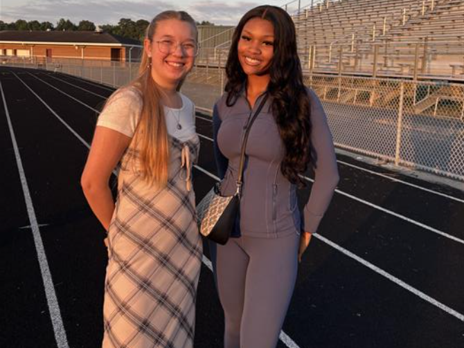 Layla Criner, President; Sa'Miya Solomon, Vice President